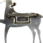 Vintage Sterling Silver Oneida Heirloom Santa's Reindeer Cupid Christmas Ornament / Brooch