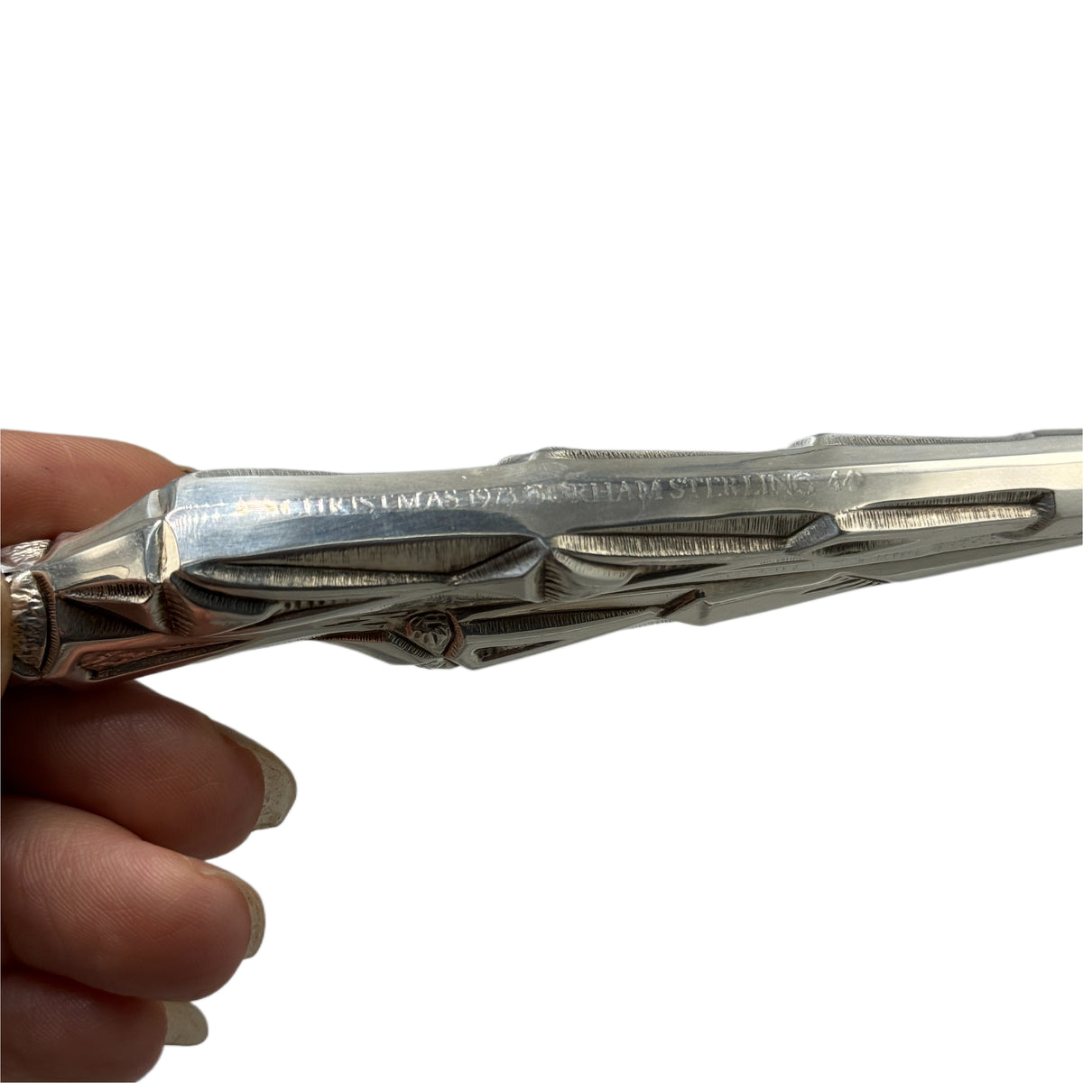 Vintage 1973 Sterling Silver Gorham Icicle Christmas Ornament