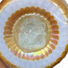 Vintage Lundburg Yellow Iridescent Art Glass Vase Signed 