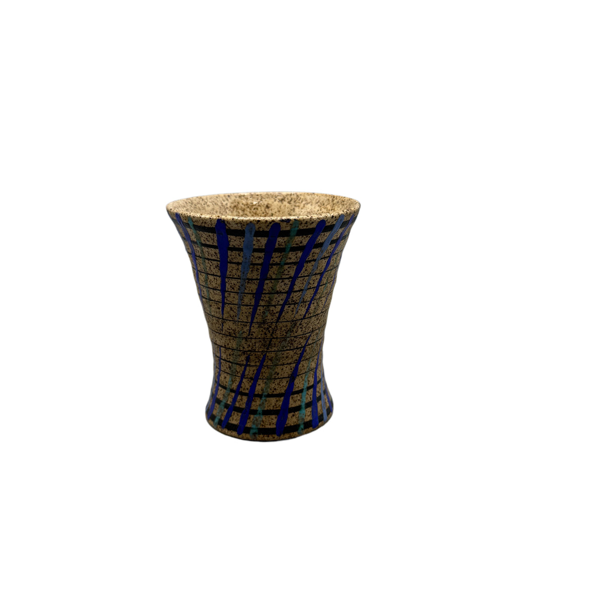 Vintage Mid Century Modern Bizarre Clarice Cliff Hand Painted Cup