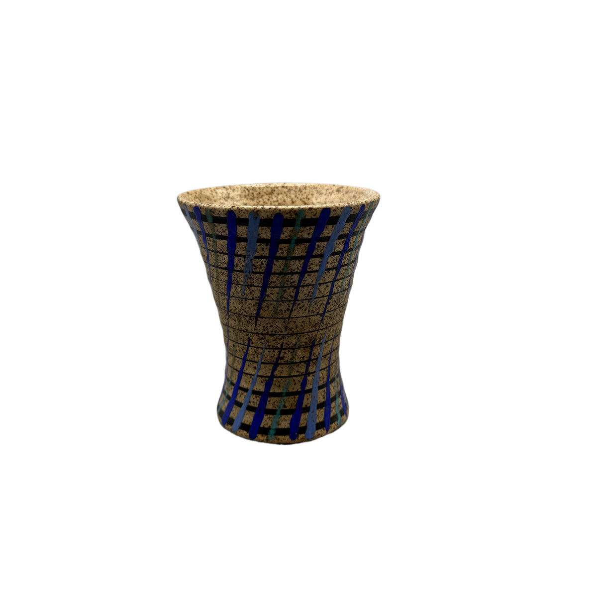 Vintage Mid Century Modern Bizarre Clarice Cliff Hand Painted Cup