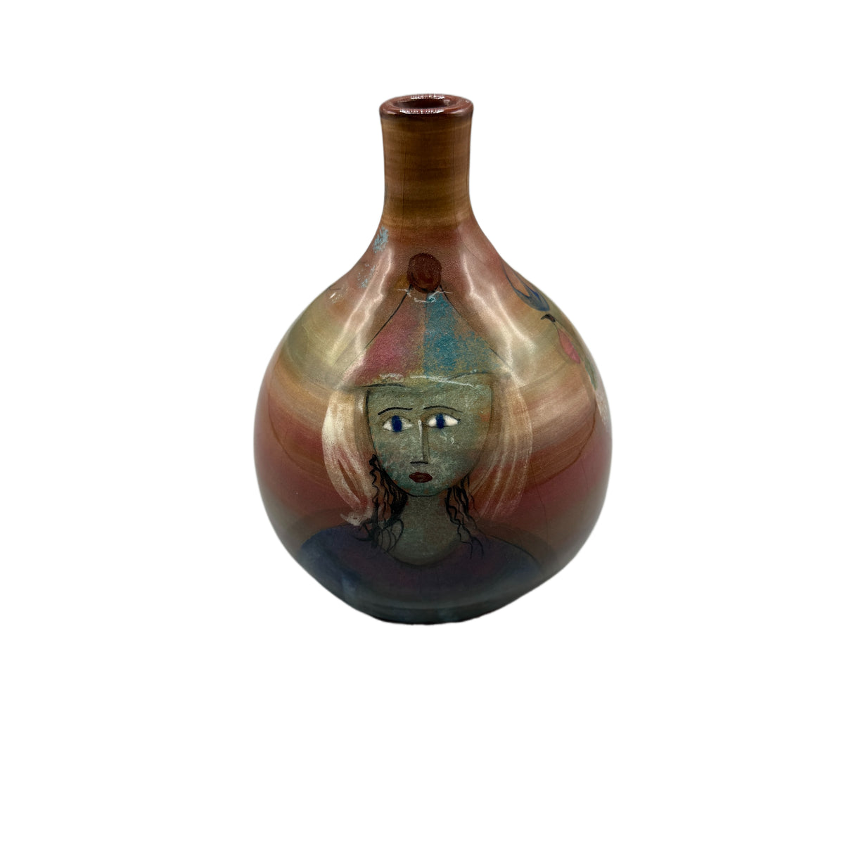 Vintage Polia Pillin Signed Mid-century Modern California Studio Pottery Vase
