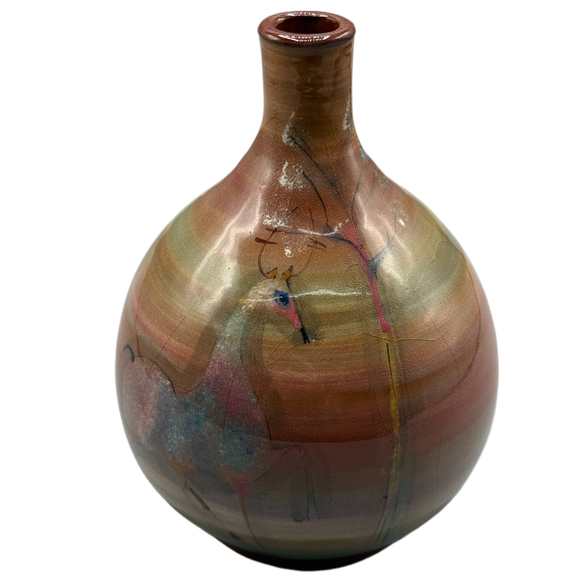 Vintage Polia Pillin Signed Mid-century Modern California Studio Pottery Vase