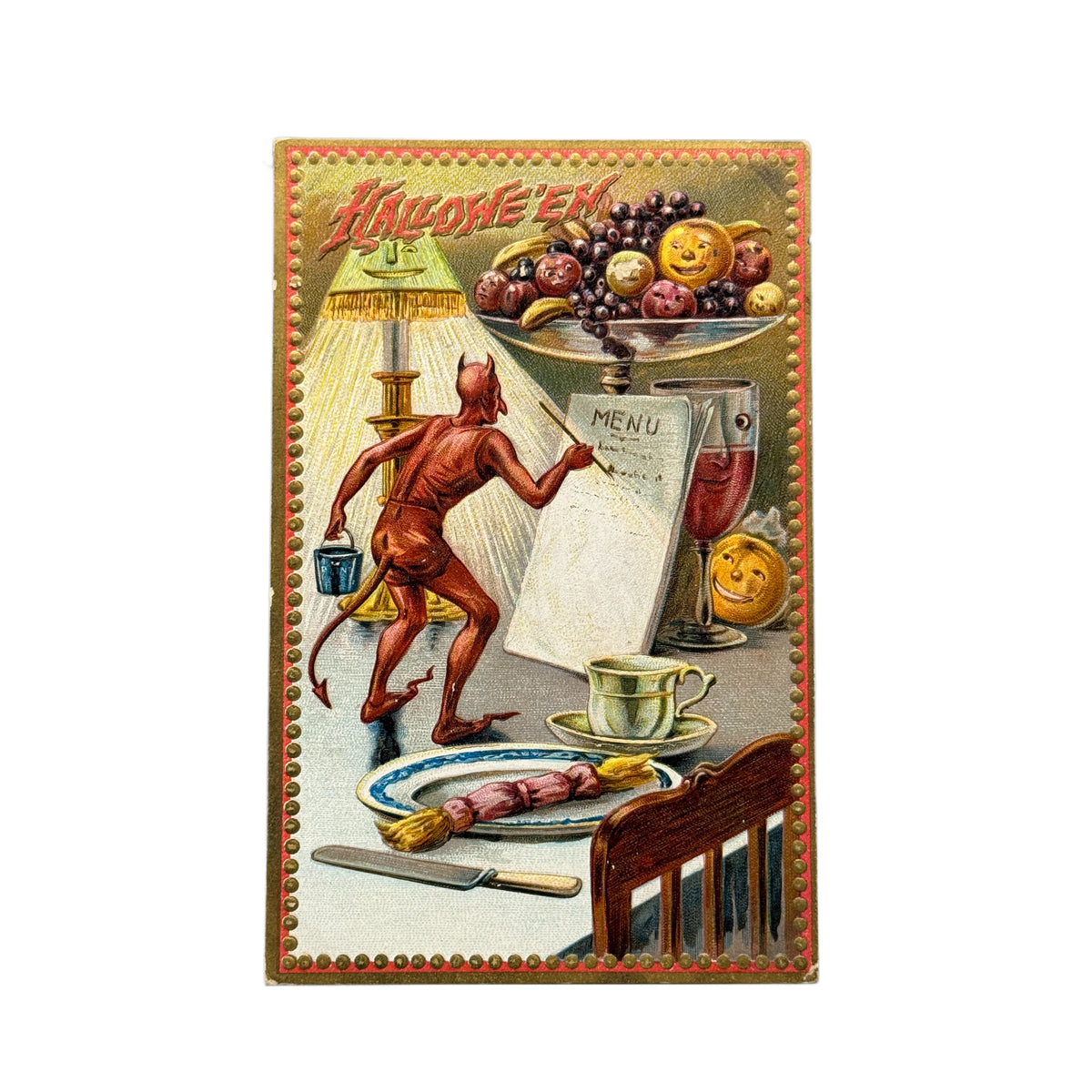 Antique Tucks Halloween Postcard Circa 1913