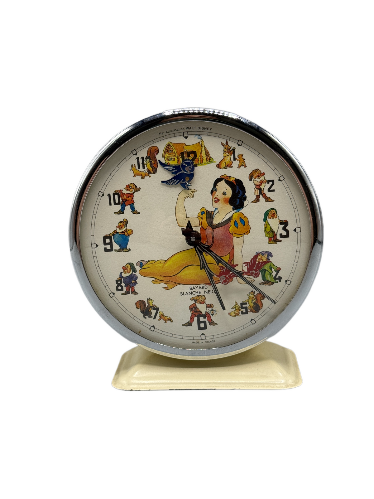 Vintage Bayard Disney Snow White Alarm Clock 
