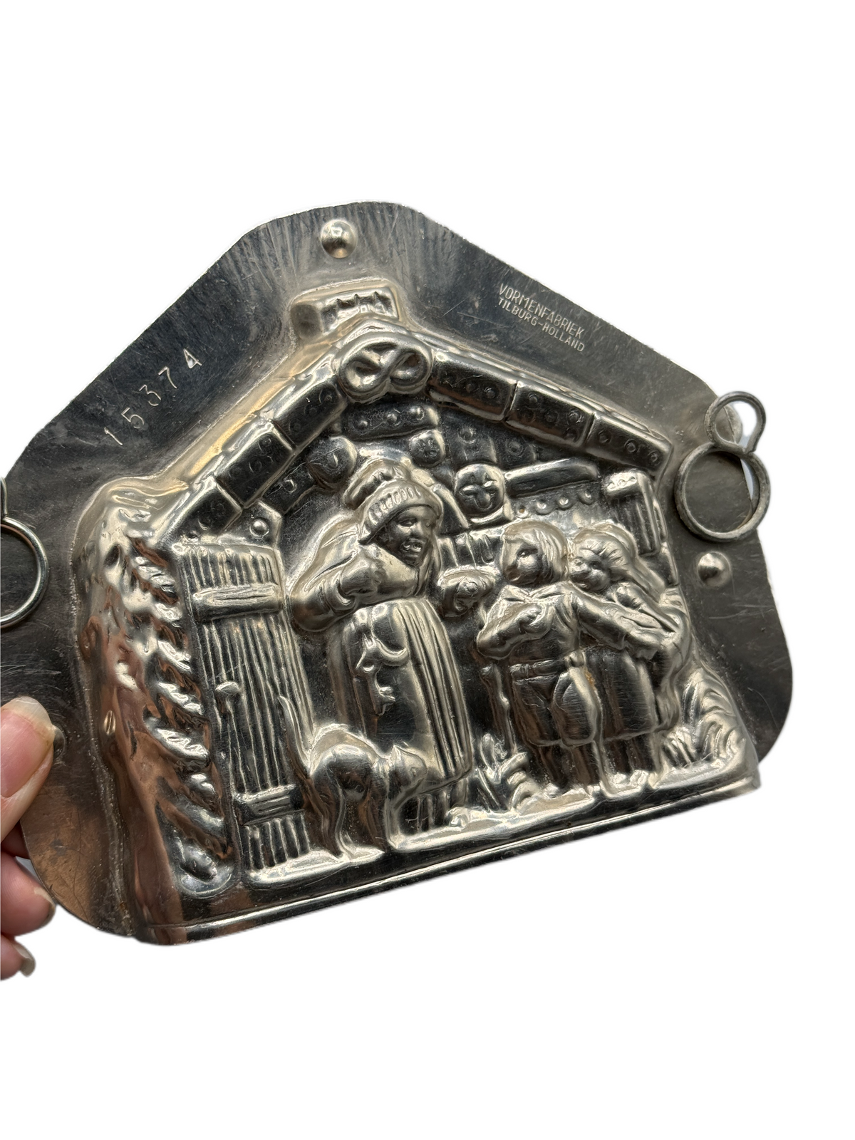 Vintage Metal Chocolate Mold Hansel & Gretal & The Witch
