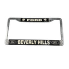 Vintage Metal Ford Beverly Hills License Plate Frame