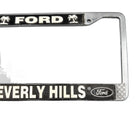 Vintage Metal Ford Beverly Hills License Plate Frame