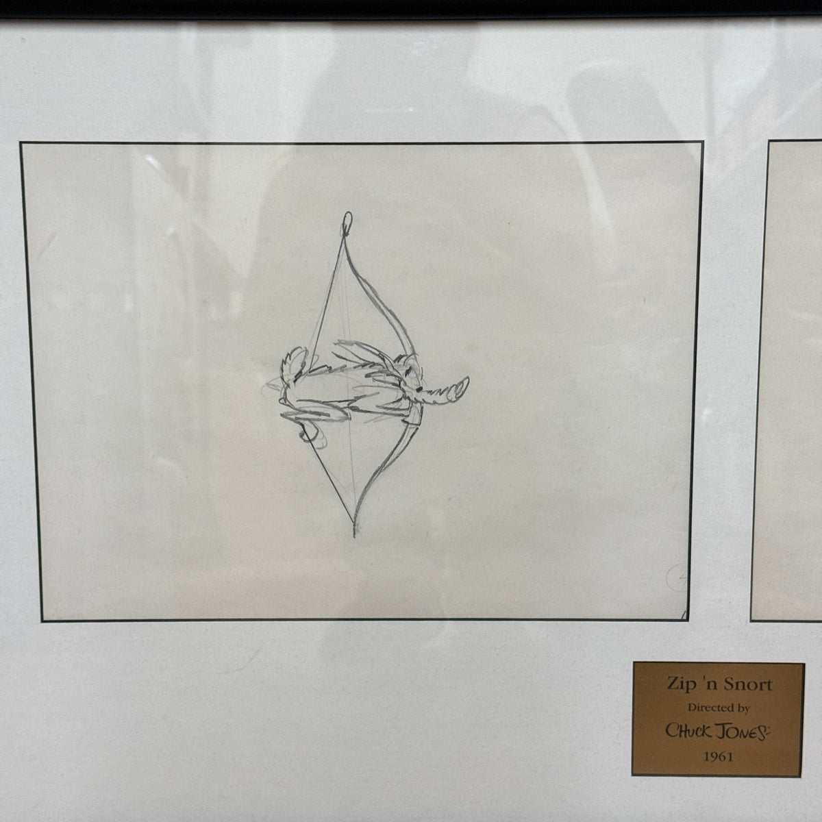 1961 Original Chuck Jones Pencil Drawings W/ Papers "Zip N' Snort"  Wile E. Coyote