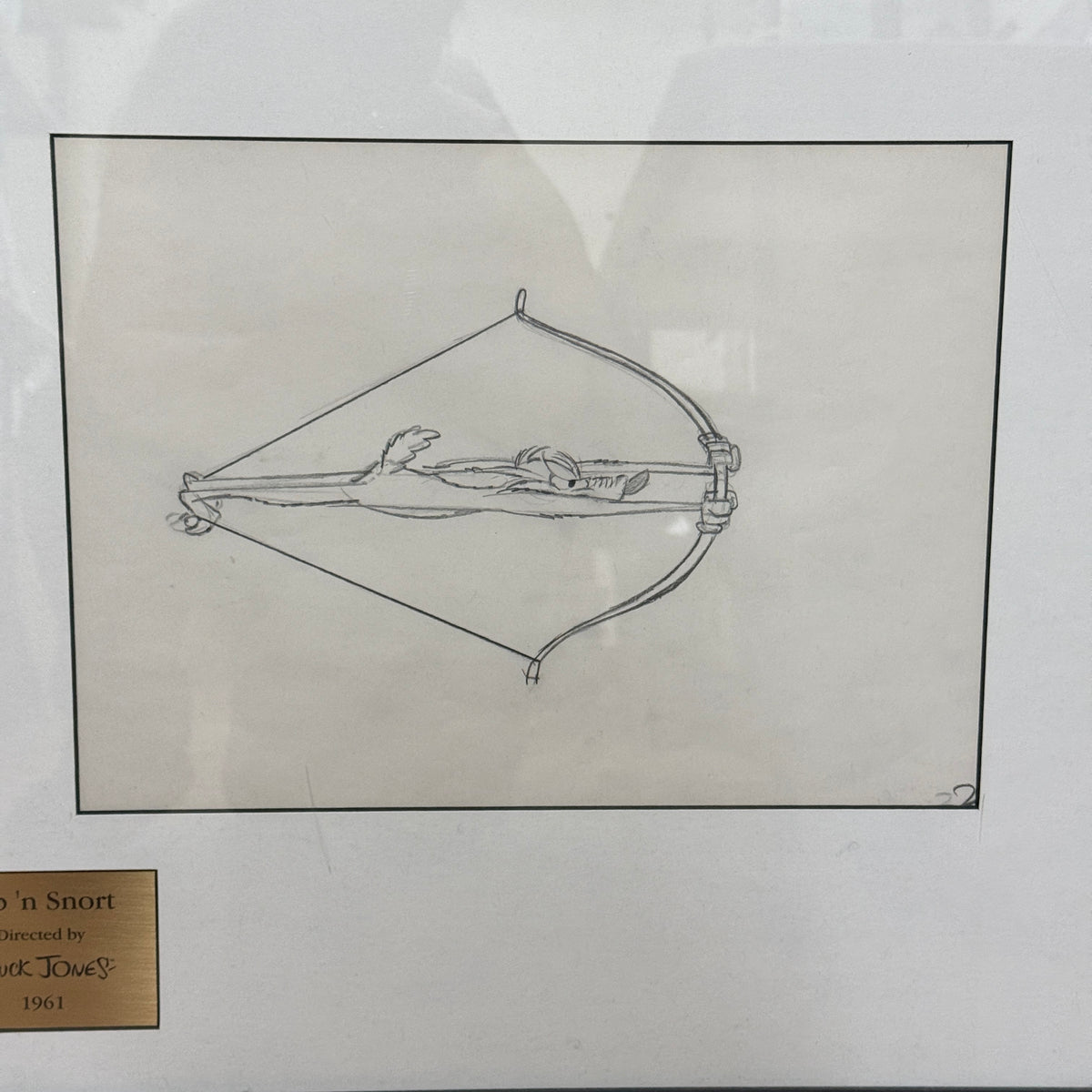 1961 Original Chuck Jones Pencil Drawings W/ Papers "Zip N' Snort"  Wile E. Coyote