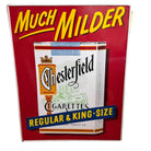 Vintage Never Used 1948-1950 Chesterfield Cigarettes Tin Lithograph Sign