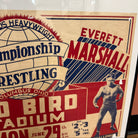 Vintage 1930's Ali Baba VS Everett Marshall Original Wrestling Poster