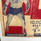 Vintage 1930's Ali Baba VS Everett Marshall Original Wrestling Poster