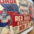 Vintage 1930's Ali Baba VS Everett Marshall Original Wrestling Poster