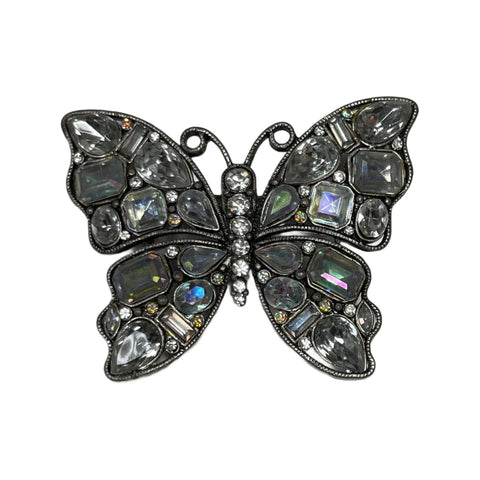 Vintage Rhinestone Butterfly Brooch
