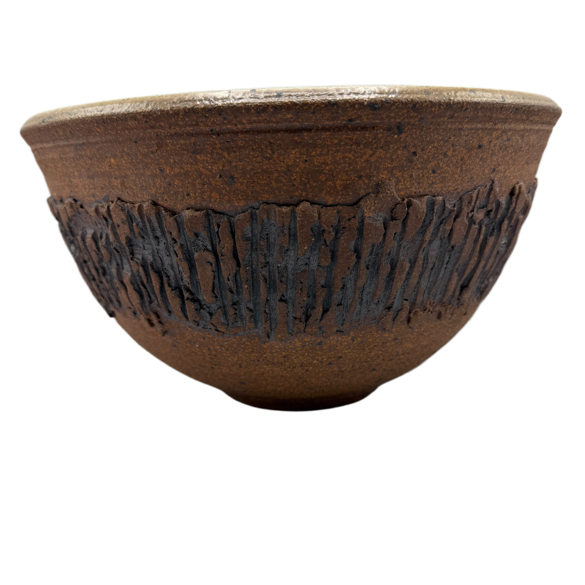 Vintage Mid Century Modern Roger Moss Studio Pottery Mixing Bowl