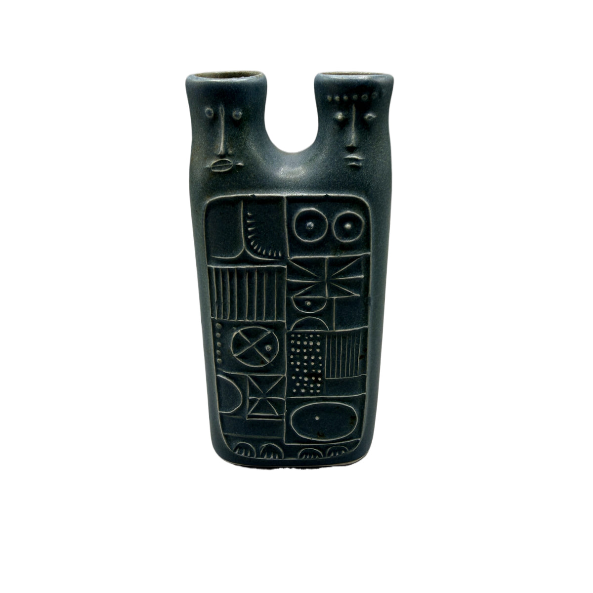 Mid Century Modern Alessio Tasca Style Pottery Vase