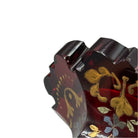 Antique Ruby Red Gold Painted Bohemian Glass Perfume Decanter Bottle
