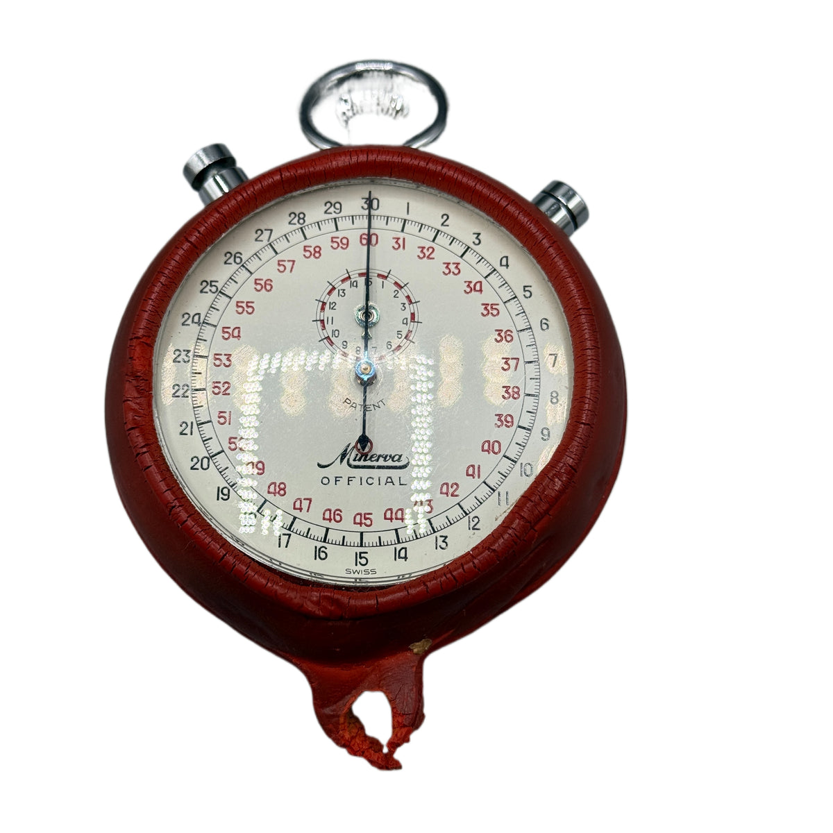 Vintage Rare Minerva 30 Seconds Rattrapante Stopwatch Working