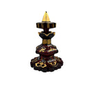 Antique Ruby Red Gold Painted Bohemian Glass Perfume Decanter Bottle