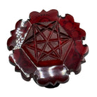 Antique Ruby Red Gold Painted Bohemian Glass Perfume Decanter Bottle