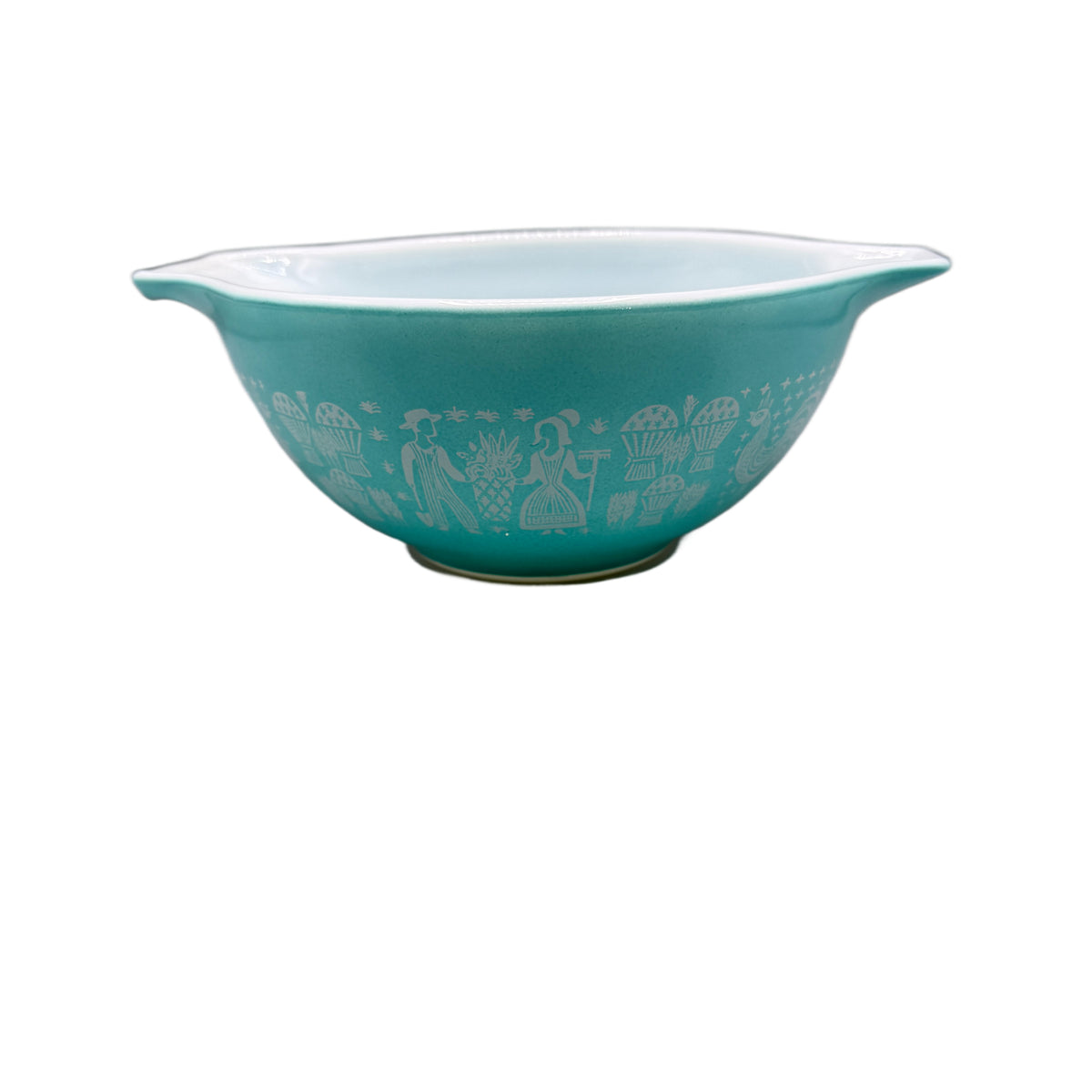 Vintage Set of 4 Pyrex Amish Butterprint Cinderella Nesting Mixing Bowls
