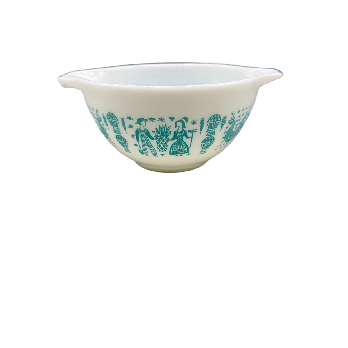 Vintage Set of 4 Pyrex Amish Butterprint Cinderella Nesting Mixing Bowls