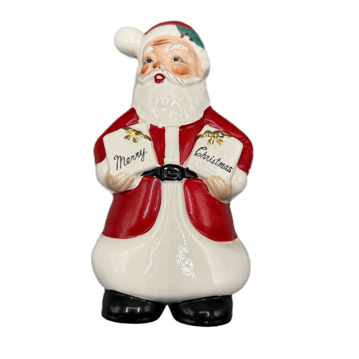 Vintage Yona Original Mid Century Japan Santa Claus Wall Pocket