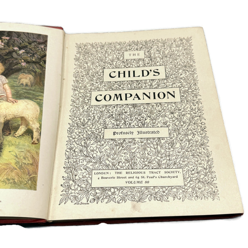 Antique 1830 The Child’s Companion Volume 80 Book