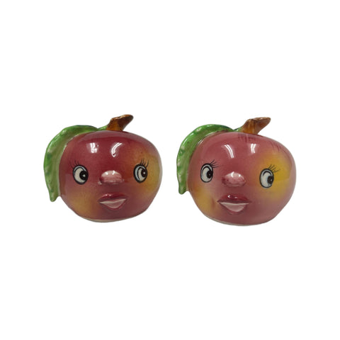 Vintage Apple Salt & Pepper Shakers