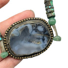 Vintage 30” “Z” Agate Beaded Western Necklace