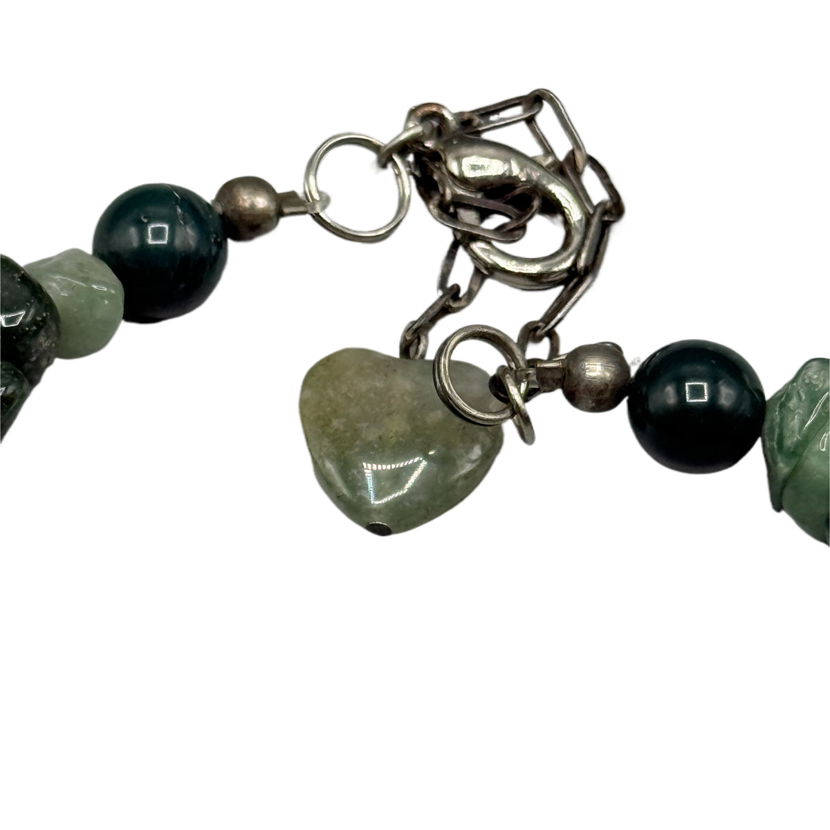 Vintage 30” “Z” Agate Beaded Western Necklace