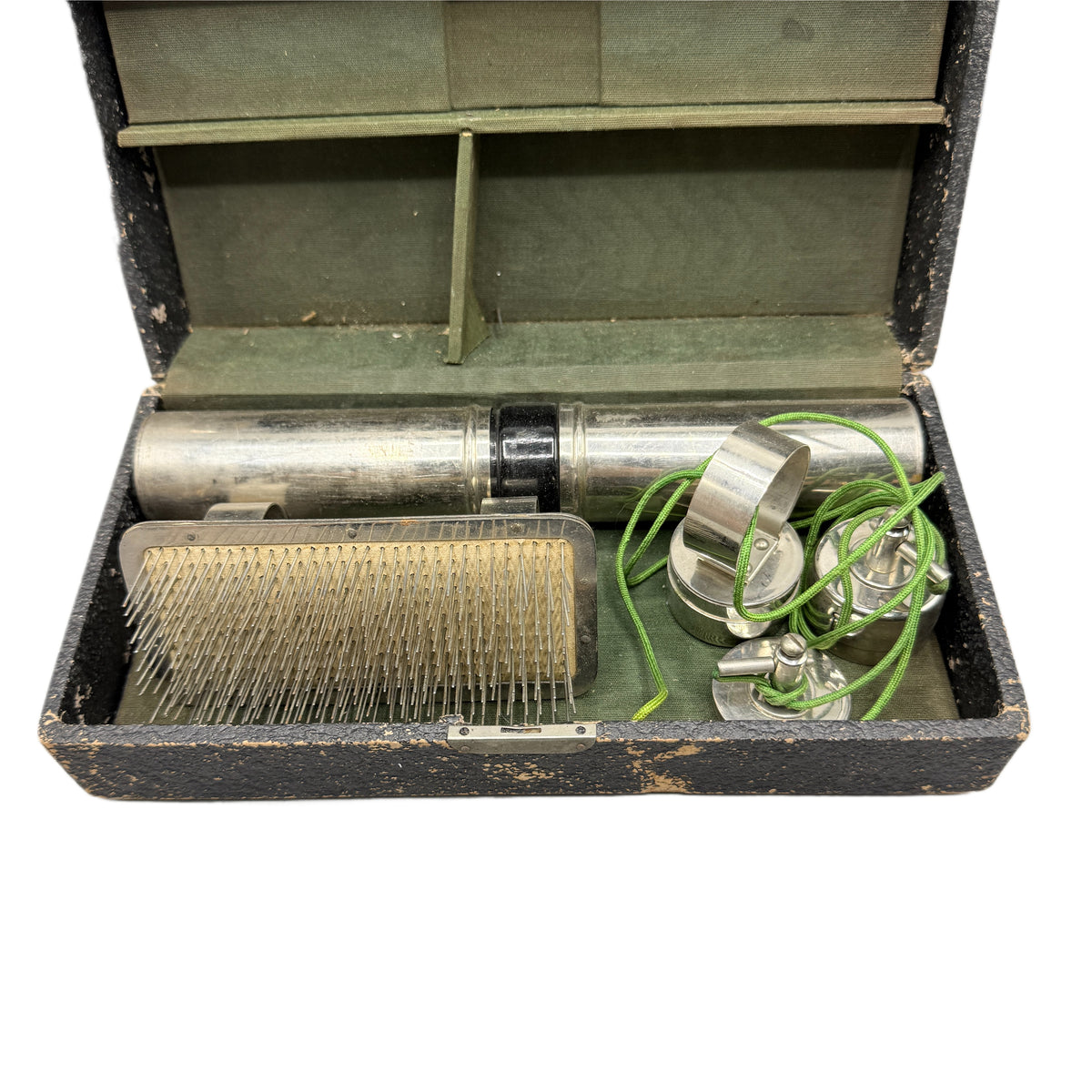 Antique Gal-Far Medical Electrotherapy Battery Set w/ Original Instructions (Untested)