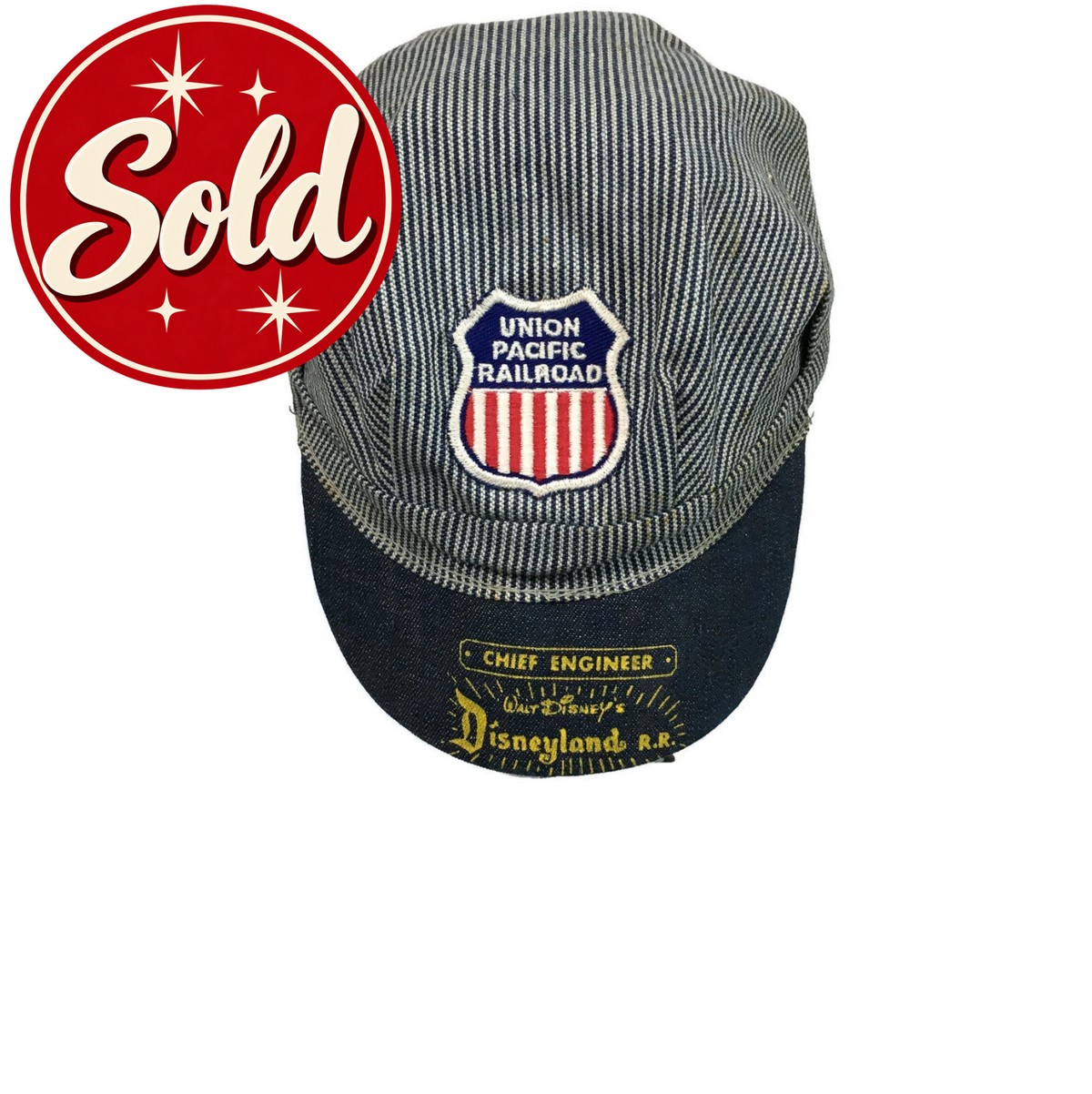 Vintage 1950's Union Pacific Disneyland Chief Railroad Engineer Hat
