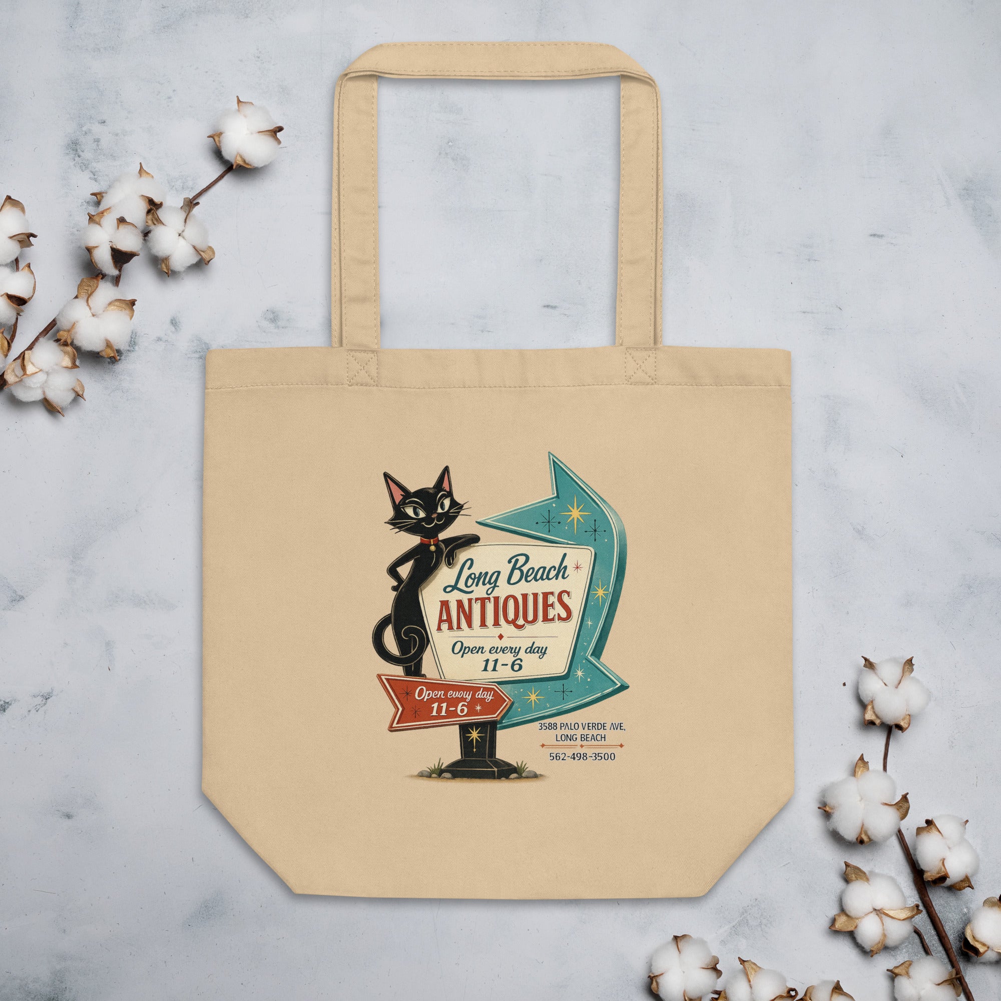 Long Beach Antiques Tote Bag
