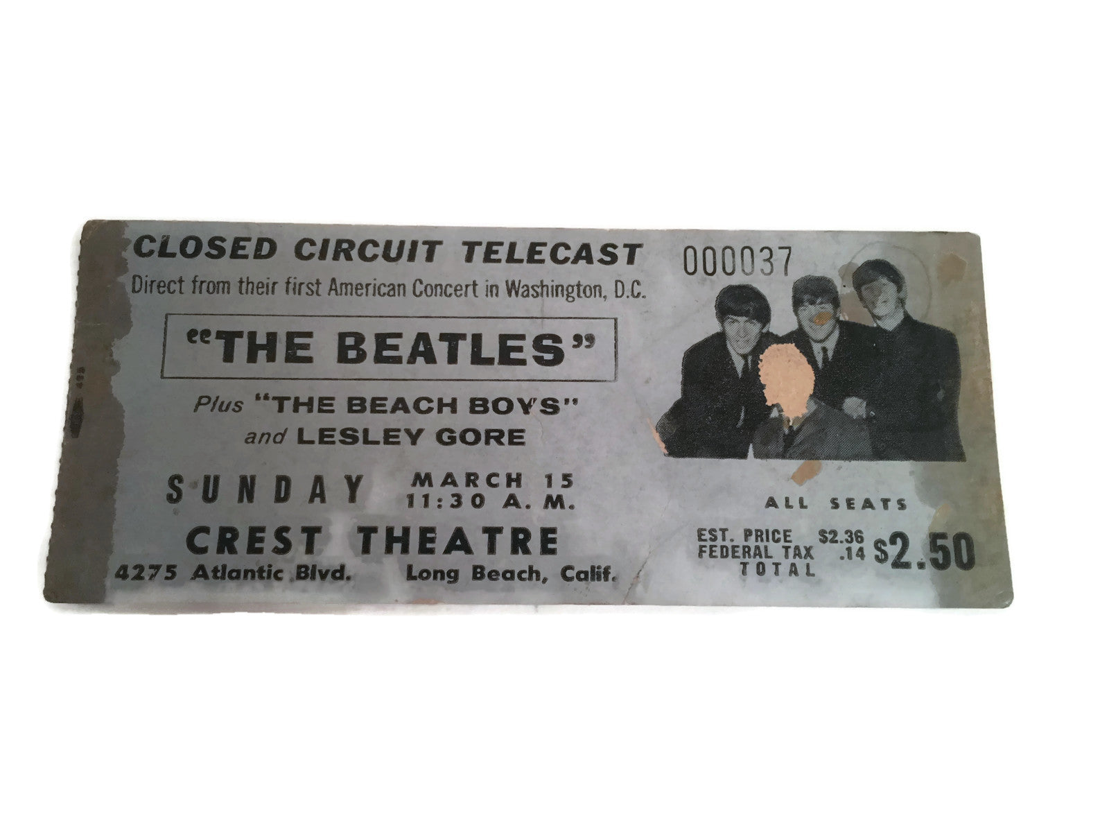 Group of 3  Original Beatles Items  c. 1964