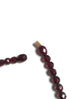 Faceted Cherry Bakelite Necklace With Screw Clasp