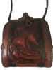Antique Leather Tooled Purse