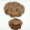 Vintage Treasure Craft Large Clam Shell Veggie & Dip Set 