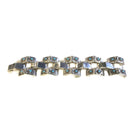 Vintage Sterling Silver Tank Bracelet Circa 1930's
