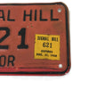 Vintage 1968 Signal Hill Vendor Plate