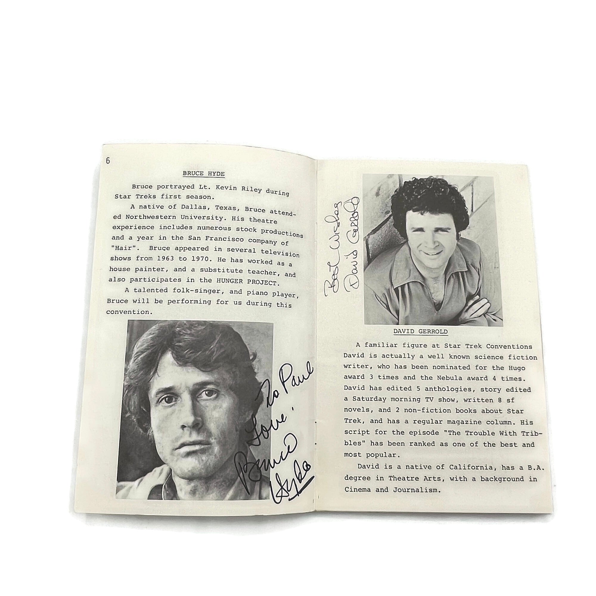  Vintage Cleveland Star Trek Autographed Program
