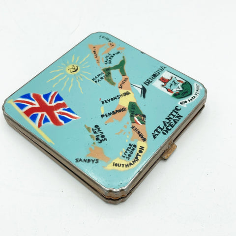 Vintage Map Of Bermuda Compact Case