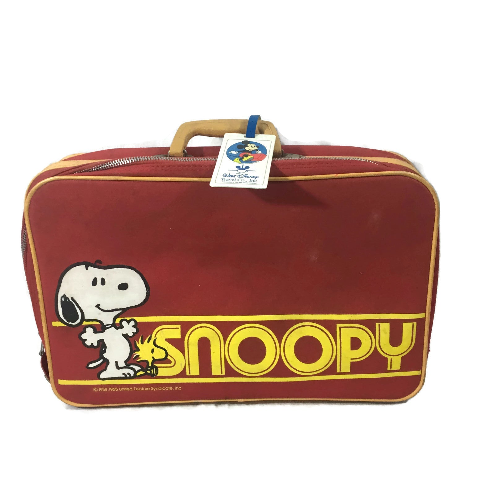 Carry Bag Vintage Snoopy Suitcase Vintage Snoopy Suitcase Long