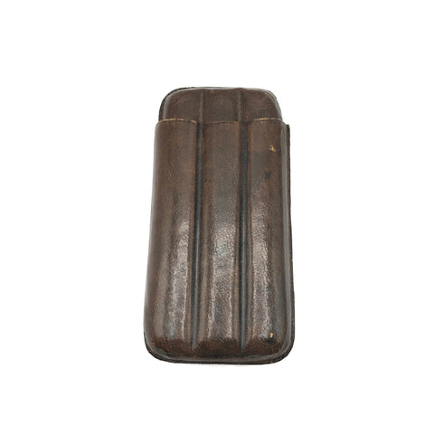 Vintage Leather 3 Cigar Case