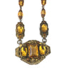 Vintage Art Deco Amber Czech Necklace