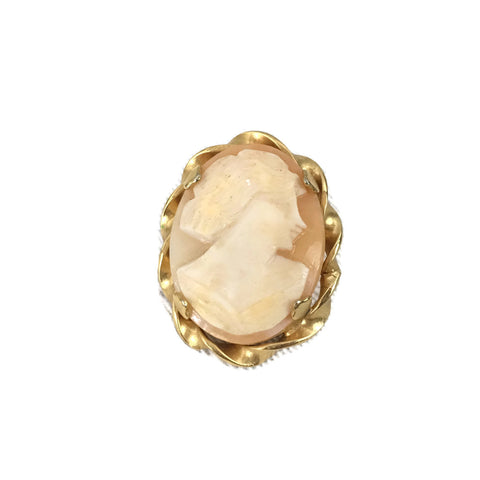 Vintage Gold Tone Cameo