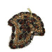 Vintage Costume Jewelry Rhinestone Leaf Brooch
