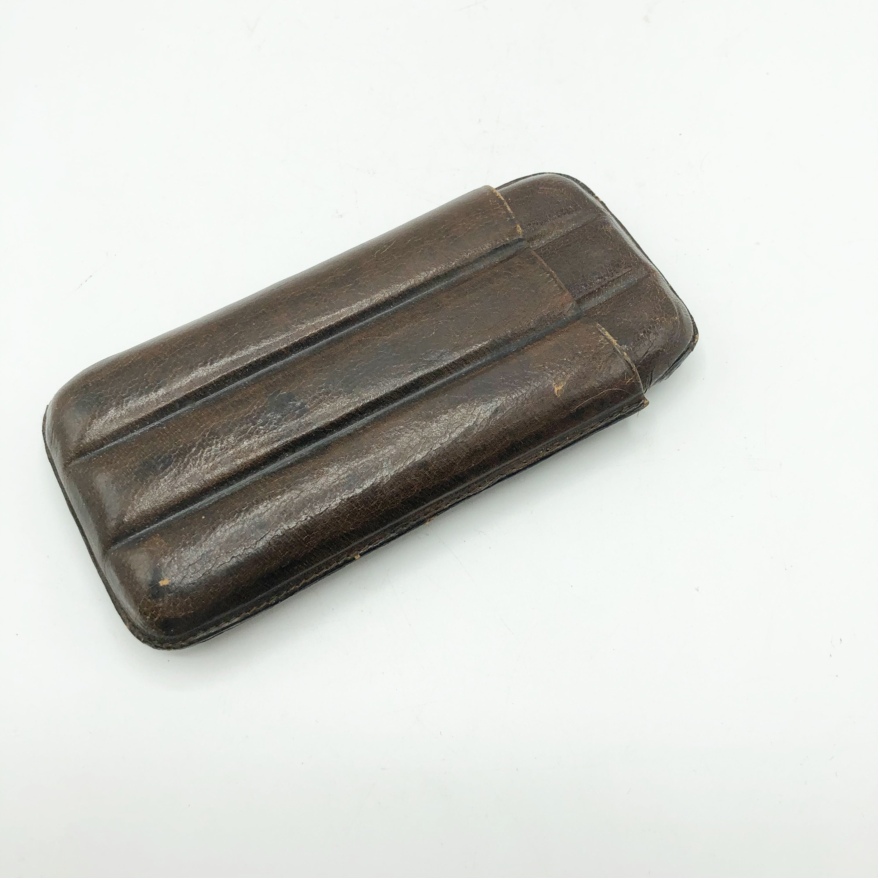 At Auction: [Butte, Montana] Julius Fried Leather Cigar Case