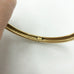 Vintage Gold Plate Etched Bangle Bracelet